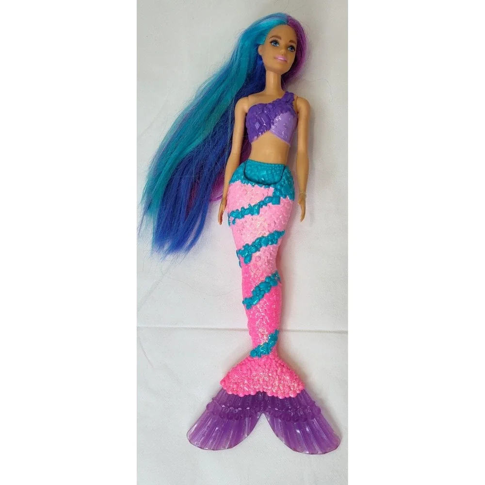 ☑️Barbie Dreamtopia Mermaids Lot Of 3 Colorful See Pictures Moves Limits Battery